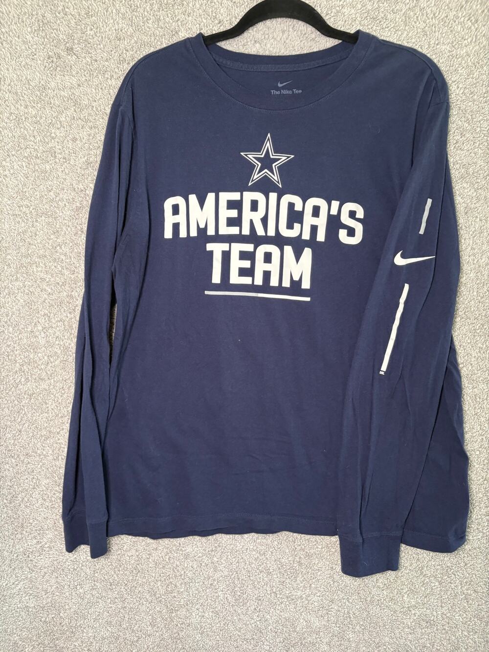 Dallas Cowboys America’s Team Long Sleeve Tee L NFL Football